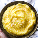 a bowl of polenta