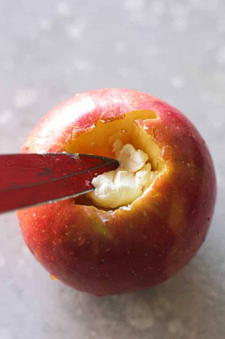 Air fryer cinnamon baked apples - Berry&Maple