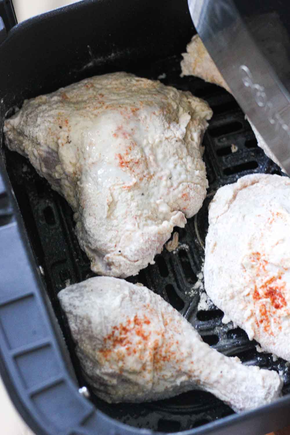 Air fryer buttermilk fried chicken Berry&Maple