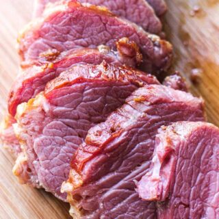 sliced corned beef