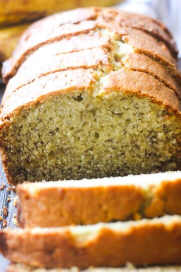 banana bread close shot