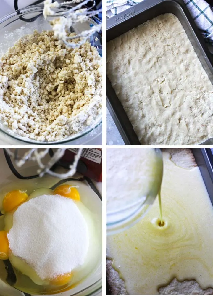 step by step photo of dough preparation 