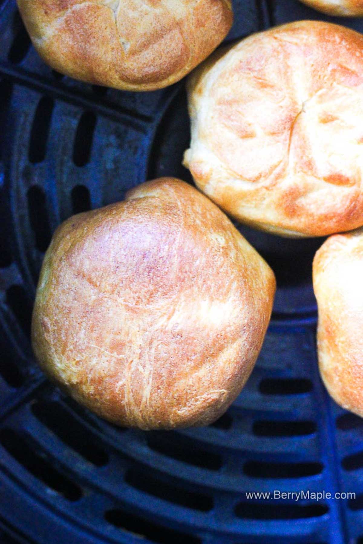frying oreo cookies in dough in air fryer basket