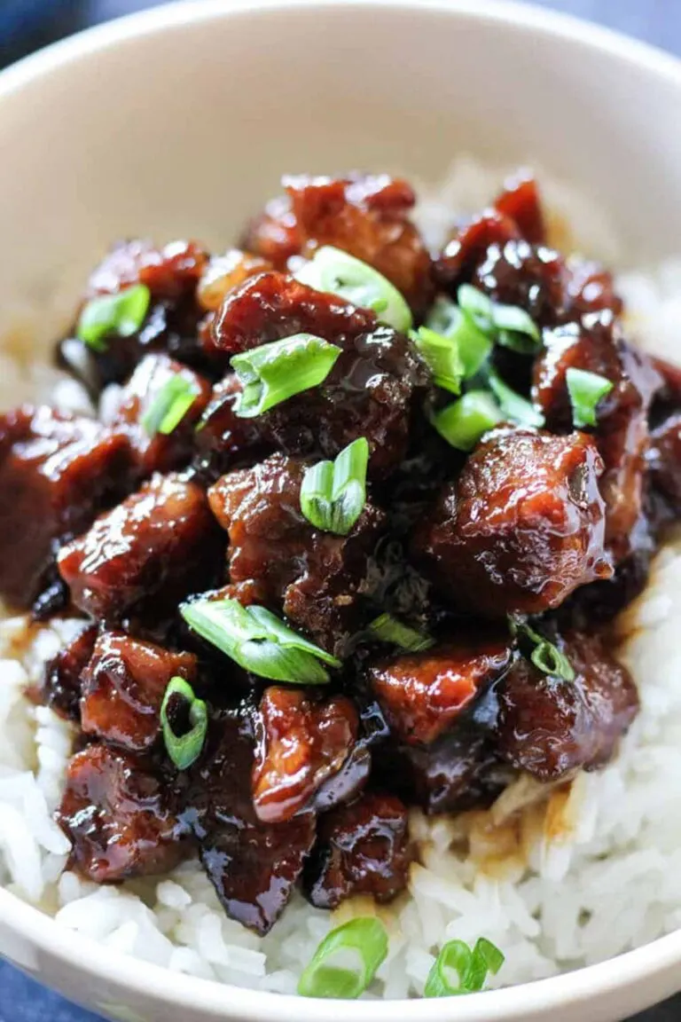 Sweet caramelized pork with rice