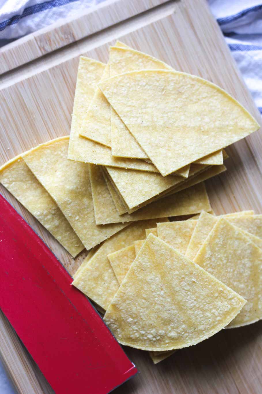 Air fryer tortilla chips - Berry&Maple