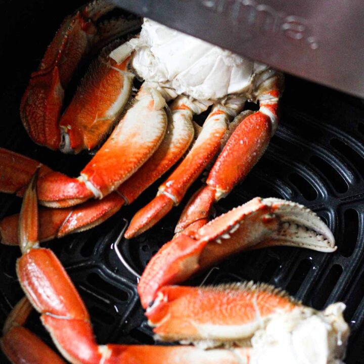 Air fryer dungeness crab legs (fresh or frozen) - Berry&Maple
