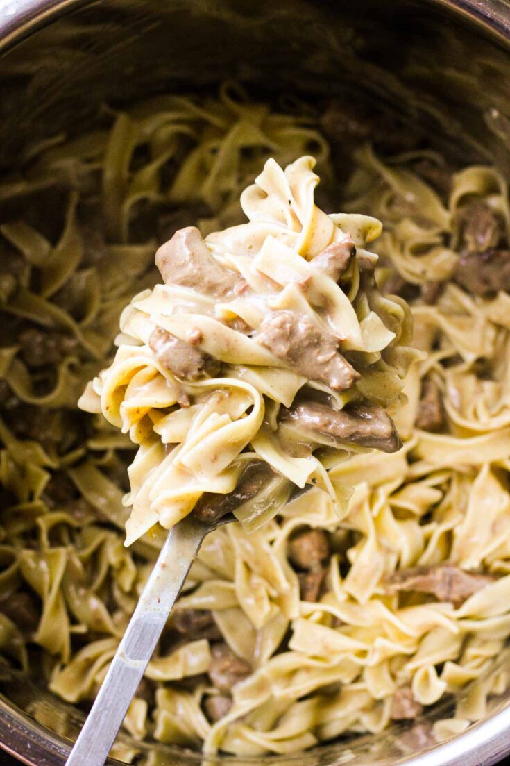 Instant pot beef tips and noodles recipe - Berry&Maple