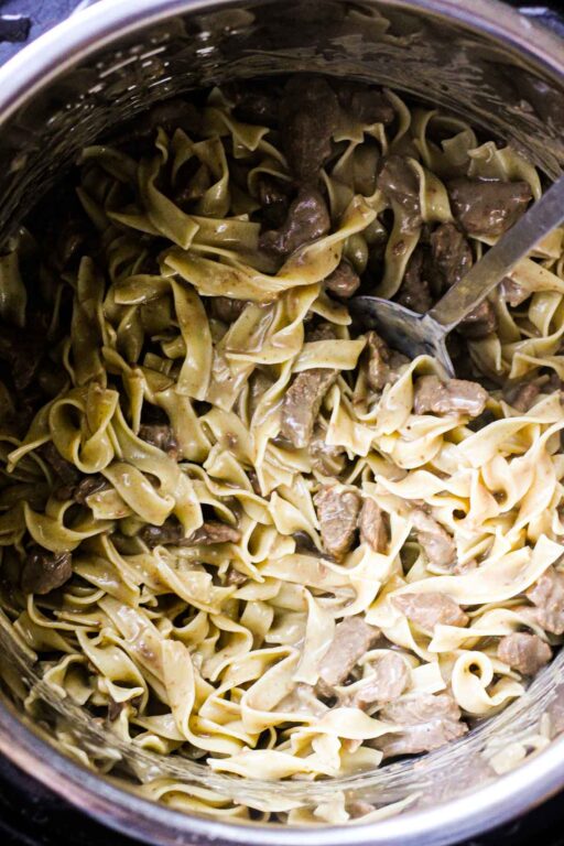 Instant pot beef tips and noodles recipe Berry&Maple