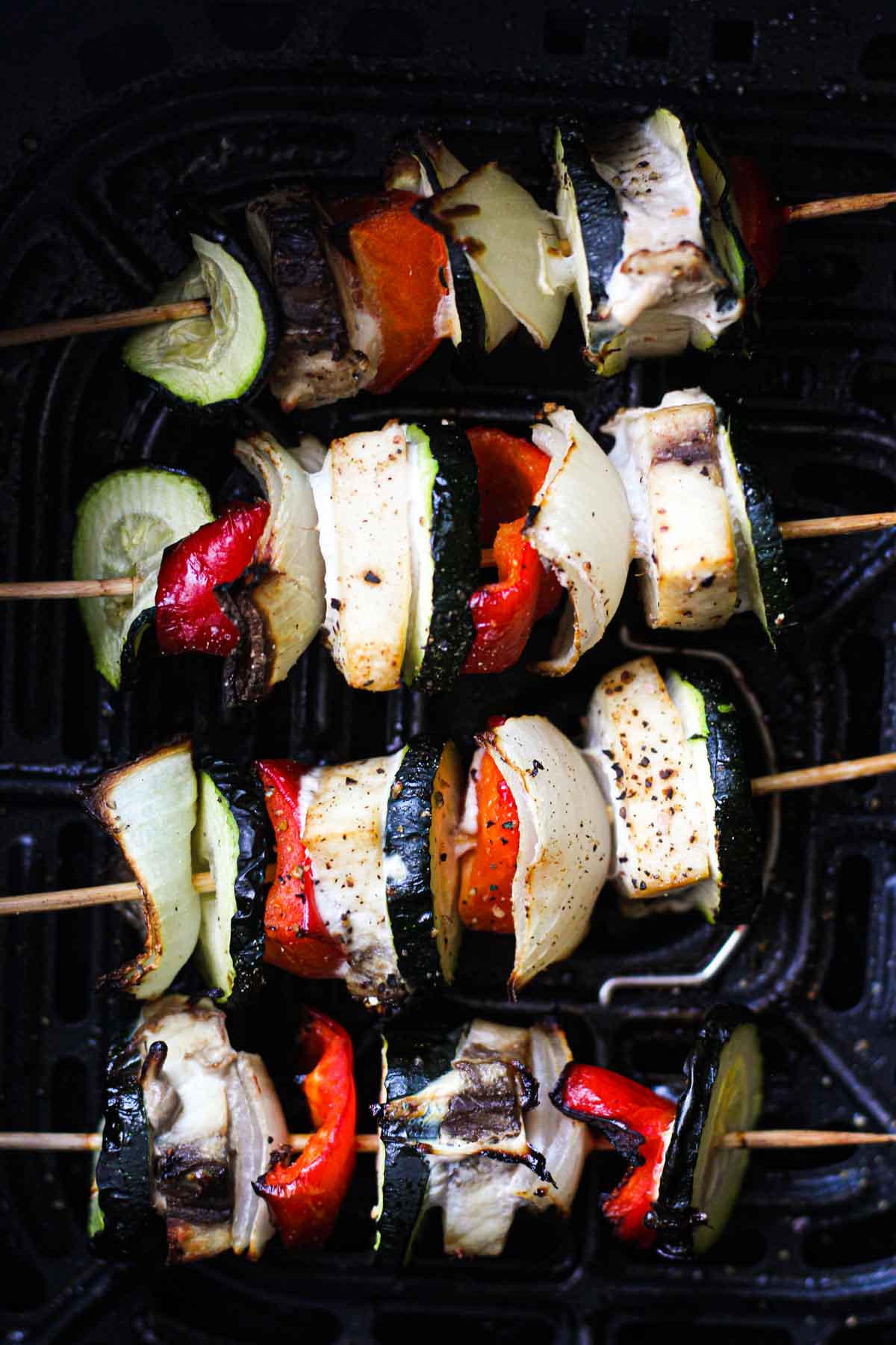 Air fryer swordfish kebabs Berry&Maple