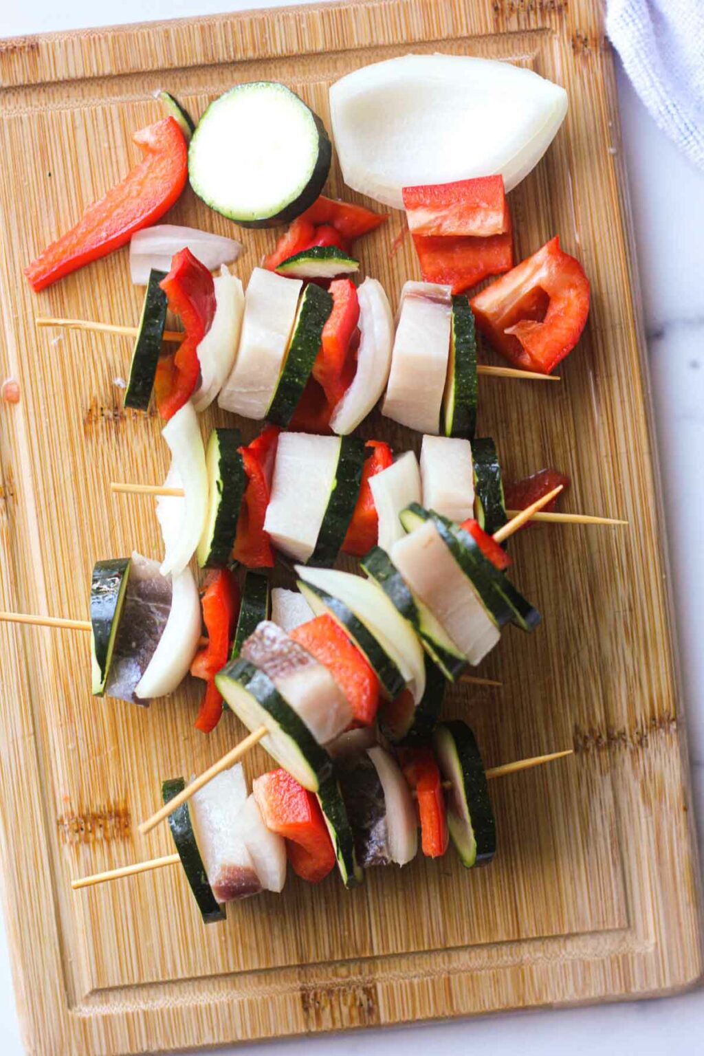 Air fryer swordfish kebabs Berry&Maple
