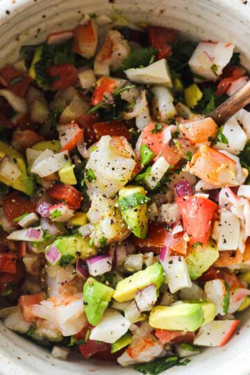 featured image of mexican ceviche in the bowl
