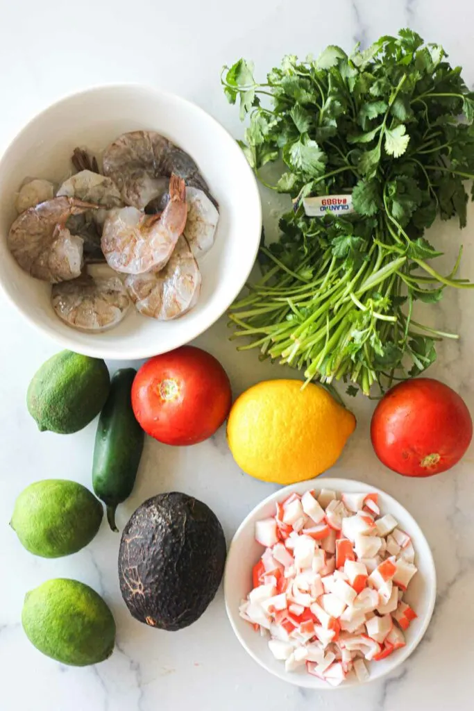 ingredients needed for mexican ceviche recipe