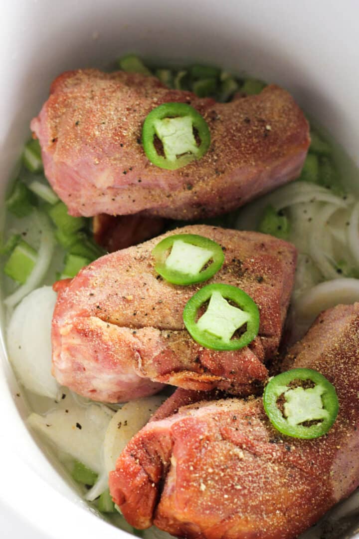 Smoked Turkey Necks in Crock Pot Berry&Maple