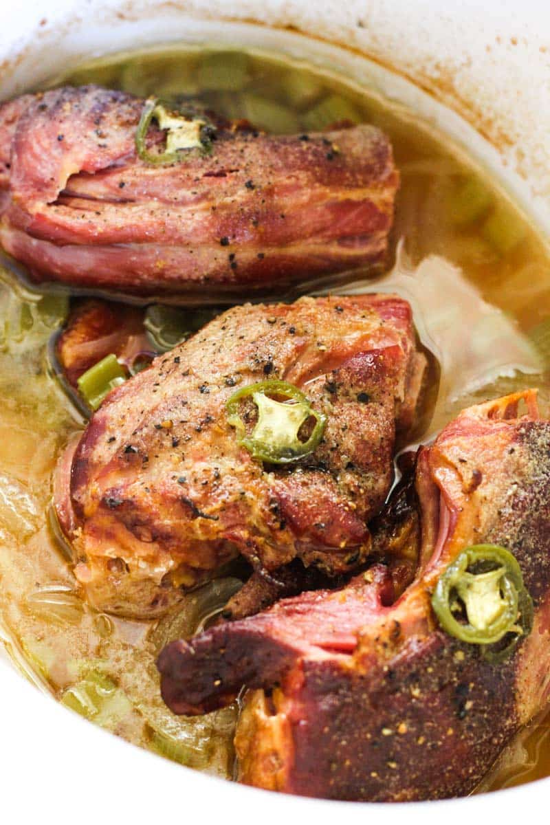 Smoked Turkey Necks in Crock Pot Berry&Maple