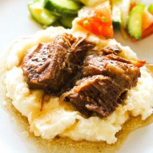 georgia pot roast with mashed potatoes