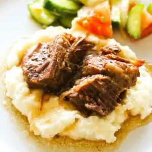 georgia pot roast with mashed potatoes