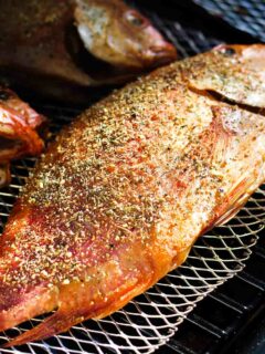 smoked tilapia in electric smoker