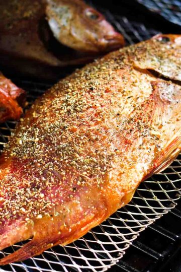 smoked tilapia in electric smoker