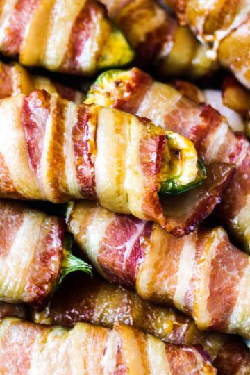 smoked bacon wrapped jalapeno poppers in traeger