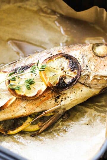 air fryer whole snapper fish