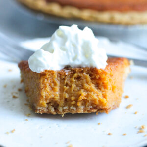 sweet potato buttermilk pie piece