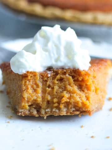 sweet potato buttermilk pie piece