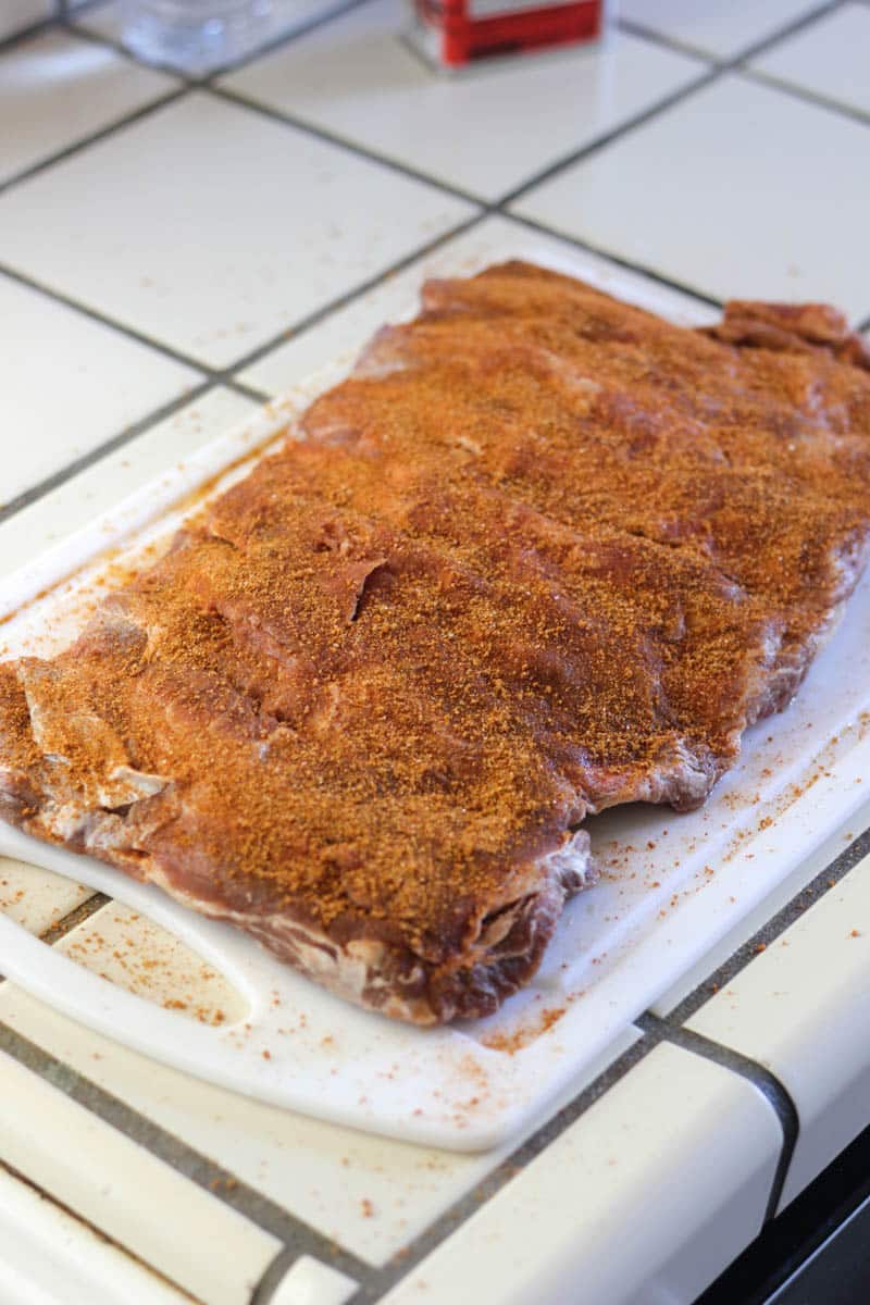 seasoned bison ribs